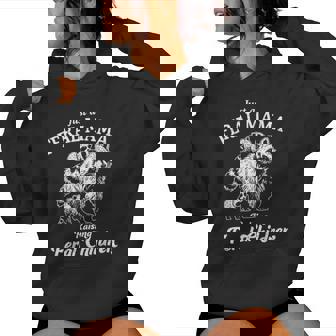 Just A Feral Mama Raising Feral Children Raccoon Women Hoodie | Mazezy