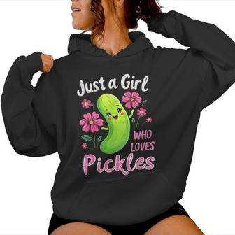 Just A Girl Who Loves Pickles Toddler Pickle Costume Women Hoodie - Thegiftio UK