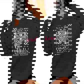 Just A Mama Out Here Trying Not To Raise Assholes Mom Women Hoodie | Mazezy
