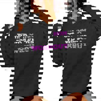 Just A Mom Who Loves Workout Gym Lover Mom Women Hoodie | Mazezy