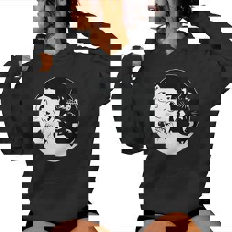 Kawaii Chat Ying Yang Amoureux Drôle De Chat Mignon Sweat à capuche femme - Cadeauxyz