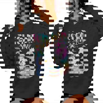 Kinder Geburtstag 3 Mädchen Pinguin Tiere Drei 3 Jahre Kapuzenpullover für Damen - Geschenkecke