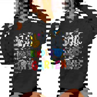Out Kindergarten Graduation 2025 Boys Girls Graduate 2025 Women Hoodie | Mazezy