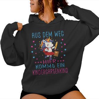 Kindergarten Kita Kindergartenkind 2025 Einhorn Mädchen Kapuzenpullover für Damen - Geschenkecke