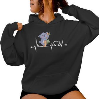 Koala Herzschlag Hemd Tier Für KindFrauenMänner Geschenk Kapuzenpullover für Damen - Geschenkecke