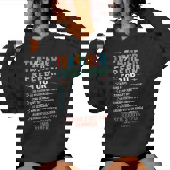 Last Day Of School Teacher Summer Tour End Of School Women Hoodie - Monsterry