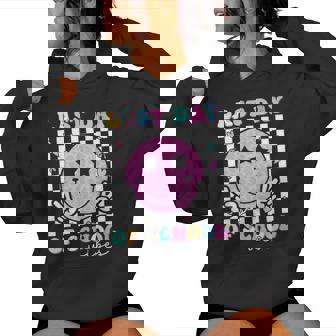 Last Day Of School Vibes Teacher Student Groovy Graduation Women Hoodie | Mazezy