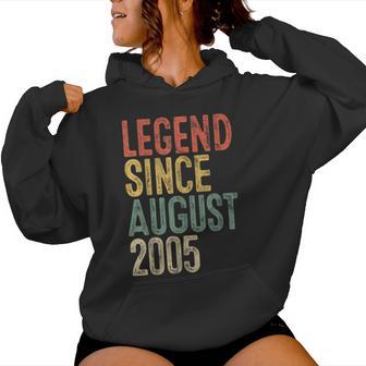 Legend 2005 20Th Birthday For 20 Year Old Women Hoodie - Thegiftio UK