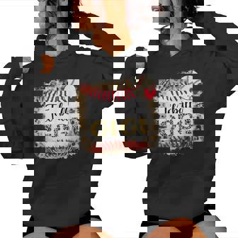 Leopard -Ball Gigi For Softball Player Women Hoodie - Monsterry