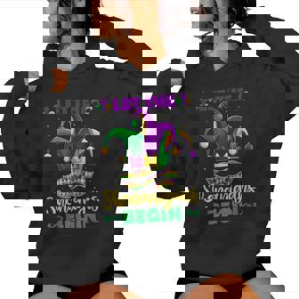 Let The Shenanigans Begin Mardi Gras Children Women Women Hoodie - Thegiftio