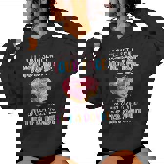 Let Me Sit On Your Face Glazed Donut Inappropriate Men Women Hoodie | Mazezy