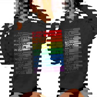 Lgbt Pride Flag Rainbow Lesbian Transgender Homo Kapuzenpullover für Damen - Seseable