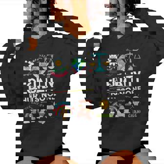 Lgbt 平等は誰もプライドを痛めない 人権 男性 女性 キッズ レディースパーカー - Kawaiitshirt