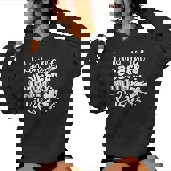 Livin' Thatoccer Mom Life ファニースポーツ 母の日 レディースパーカー - Kawaiitshirt