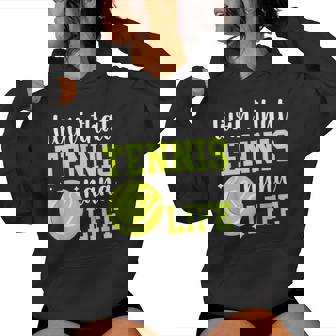 Livin' That Tennis Nana Life Nana Of A Tennis Player Nana Women Hoodie - Monsterry