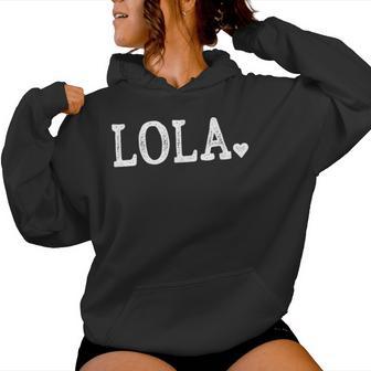 Lola For With Heart Love Lola Women Hoodie - Thegiftio UK
