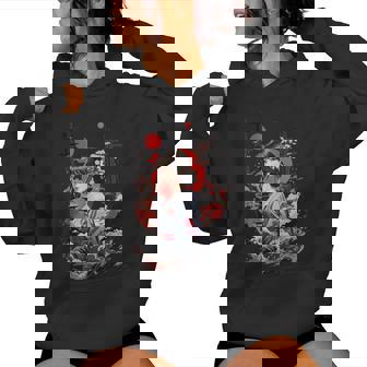 I Love Japan 東京都 日本の女の子 タトゥーアート レディースパーカー - Kawaiitshirt