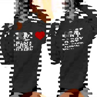 I Love My Big Booty Girlfriend レディースパーカー - Kawaiitshirt