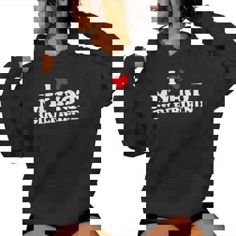 I Love My Hot Girlfriend レディースパーカー - Kawaiitshirt