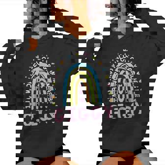 Lovely Hearts Rainbow In A World Full Of Grandmas Be Giggy Women Hoodie - Monsterry