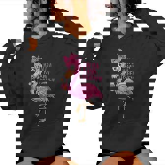 Lustiger Flamingo Partypruch Bin Da Kann Losgehen Kapuzenpullover für Damen - Geschenkecke