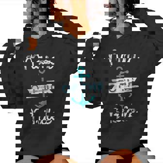 Mama Of The Bride Fun Mom Mother Nautical Wedding Favor Women Hoodie - Monsterry