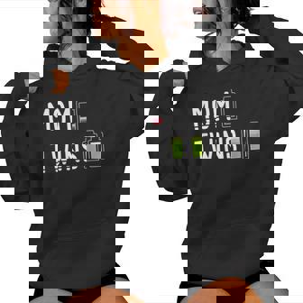 Mamá Cansada De Gemelos I Twin Mom I Mamá Gemela Sudadera con capucha para mujer - Regaloses