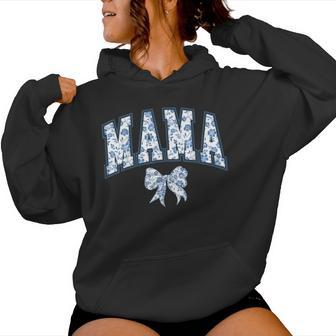 Mama Coquette Bow Toile Floral Top Women Hoodie - Thegiftio UK