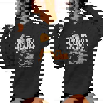 Mama Excavator Construction Family Matching Women Hoodie | Mazezy