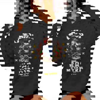 Mama Motera Intage Cuello Sudadera con capucha para mujer - Regaloses