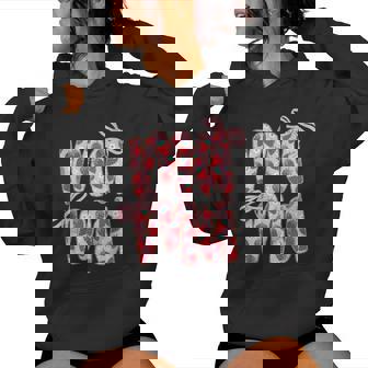 Mama Strawberry Coquette Bow Mommy Happy Mother's Day Mom Women Hoodie - Thegiftio
