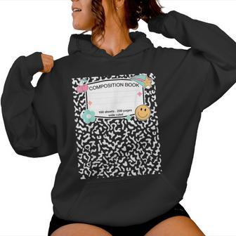 Matching Group Halloween Teacher Composition Book Notebook Women Hoodie - Thegiftio