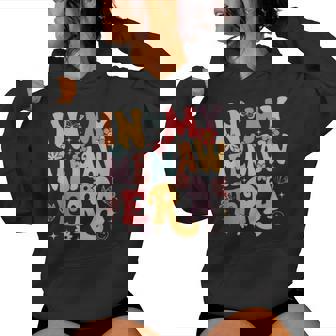 In My Memaw Era Groovy Retro Butterfly Women Women Hoodie | Mazezy