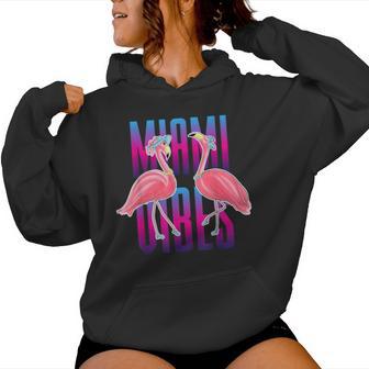 Miamiibes Coolummer Miami Florida Flamingo Kapuzenpullover für Damen - Geschenkecke
