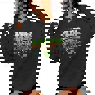 Miner Mom Mother's Day Pixel Gaming Family Women Hoodie - Monsterry