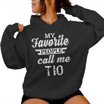 Mis Personas Favoritas Me Llaman Tio Tio Mexicano Sudadera con capucha para mujer - Regaloses