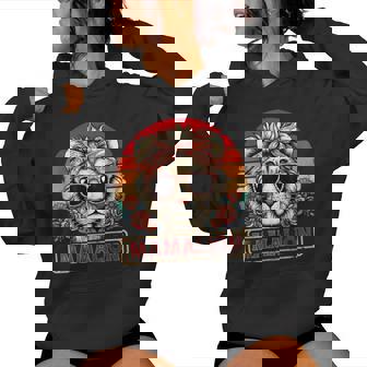 Mom Animal Zoo Keeper Africa Mama Lion Women Hoodie - Monsterry