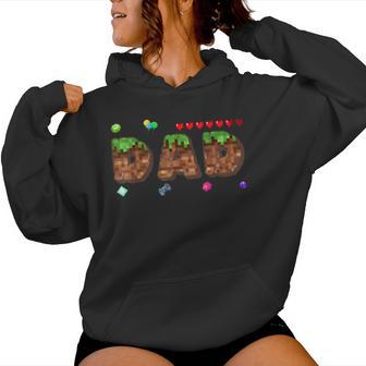 Mom And Dad Of The Birthday Boy Pixel Game Matching Family Women Hoodie - Thegiftio UK