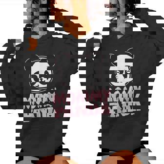 Mom Panda Bear Mother's Day Mommy Panda Women Hoodie - Seseable
