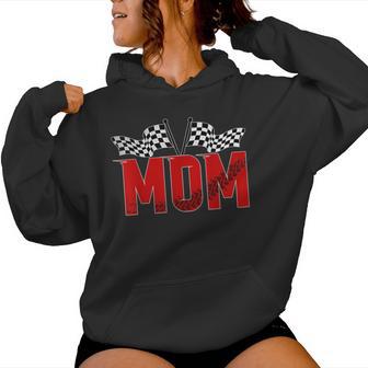 Mom Race Car Matching Family Racing Boy Birthday Women Hoodie - Thegiftio UK