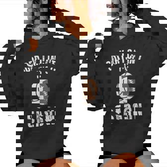 Mom Of Both Sorry I Can't It's Volleyball Football Season Women Hoodie | Seseable CA