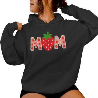 Mom Strawberry First Birthday Family Mother's Day Strawberry Women Hoodie - Thegiftio UK