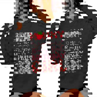 Mommy Of The Berry First Birthday Of Girl Strawberry Mom Women Hoodie - Thegiftio