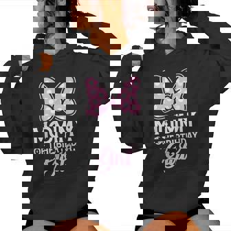 Mommy Of The Birthday Girl Cute Pink Bow Family Matching Women Hoodie - Monsterry