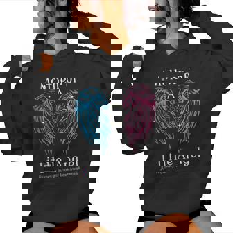 Mother Of A Little Angel Pregnancy & Infant Loss Awareness Women Hoodie - Monsterry