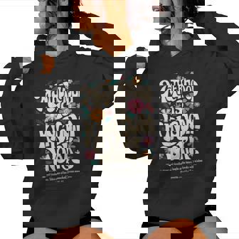 Motherhood Is Kingdom Work Christian On Back Women Hoodie - Monsterry