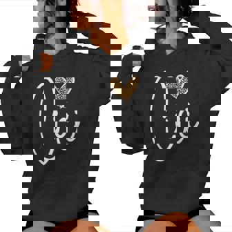 Mother's Day Cici Grandma Leopard Print Crew Neck Short Sleeve Straight Fit Black 'S Small Women Hoodie - Monsterry