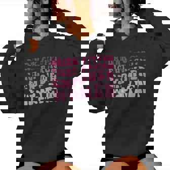 Mother's Day Groovy Drink Coffee Fight Racism Empower Women Women Hoodie - Monsterry