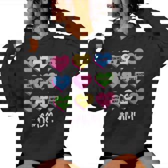 Multi-Tasking Mom Life Mother's Day Motherhood Heart Candy Women Hoodie - Thegiftio