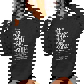 Need Prayer Tap My Shoulder Bible Verse Christian On Back Women Hoodie - Monsterry